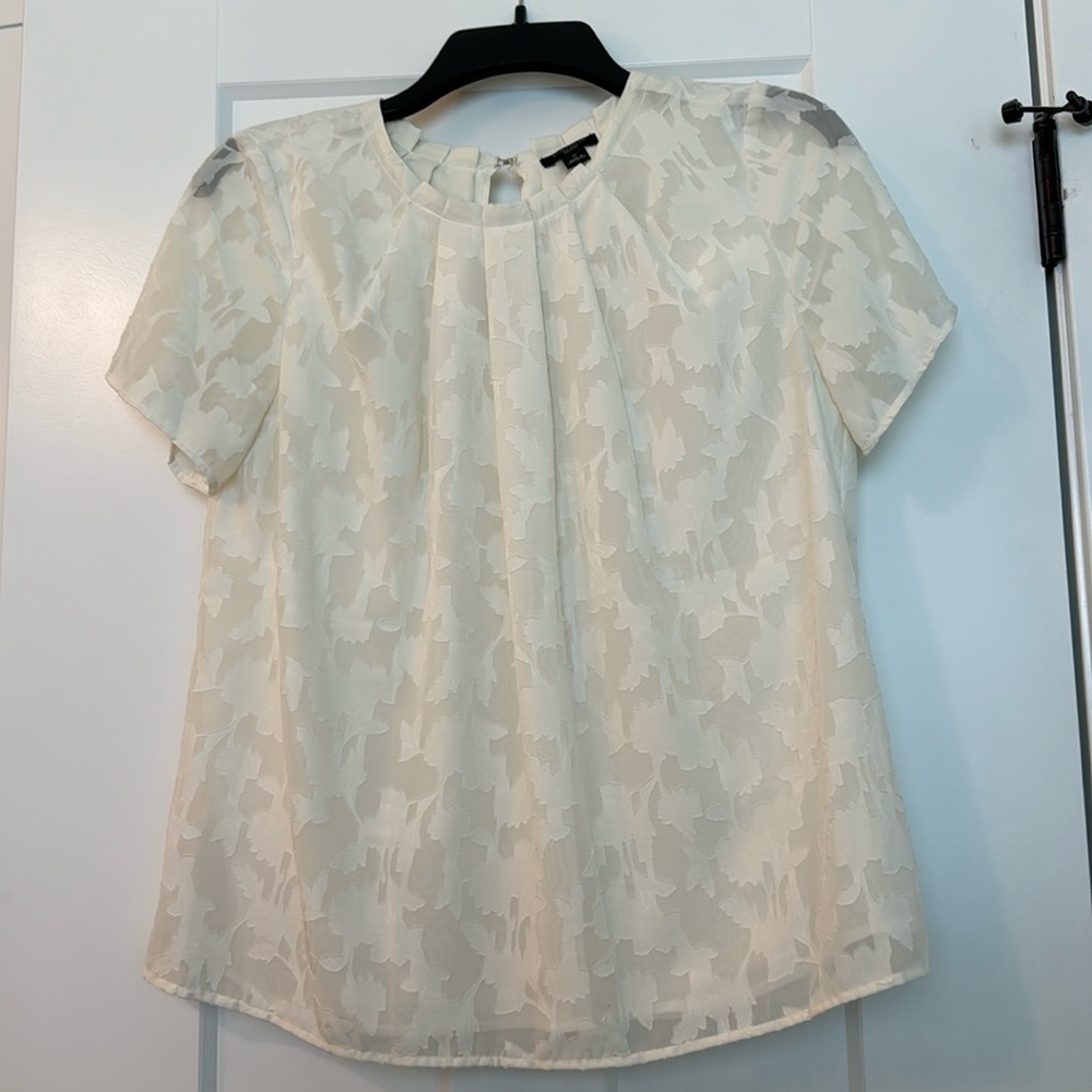 Ann Taylor Factory SP Cream Blouse